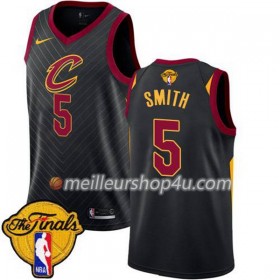 Maillot Basket Homme Cleveland Cavaliers J.R. Smith 5 2018 NBA Finals Nike Noir Swingman